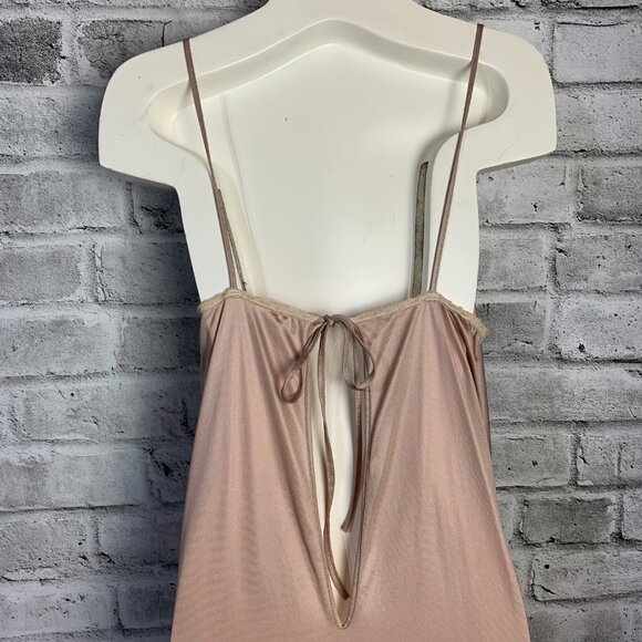 Vintage Y2K 90s Satin Sheer Lace Long Maxi Lingerie Slip Dress Nightgown - Picture 8 of 16